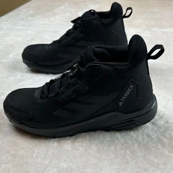 Adidas Terrex Anylander MI 10.5 All Black Women's Hiking Sneaker Rain Ready - Picture 7 of 15